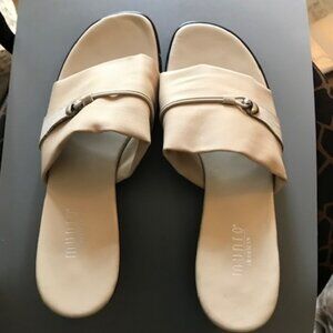 Munro Dressy Sandal Slip-On, Cream, Size 9 1/2